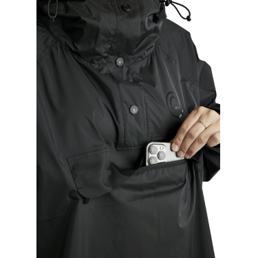 Langer Regenmantel Montar MoRianne Logo schwarz Langer Regenmantel Montar MoRianne Logo schwarz