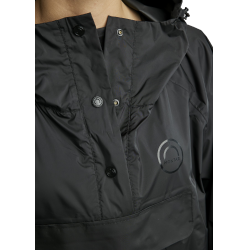 Langer Regenmantel Montar MoRianne Logo schwarz