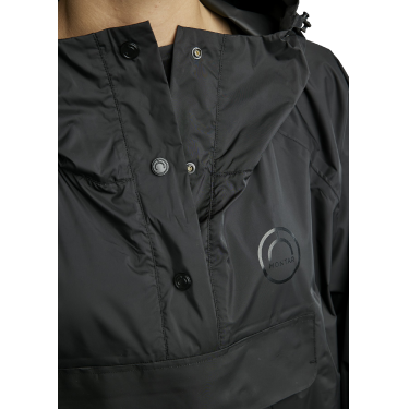 Langer Regenmantel Montar MoRianne Logo schwarz Langer Regenmantel Montar MoRianne Logo schwarz