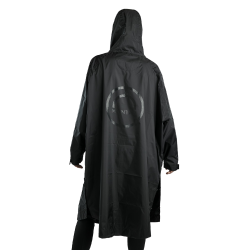 Langer Regenmantel Montar MoRianne Logo schwarz