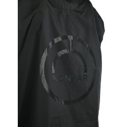 Langer Regenmantel Montar MoRianne Logo schwarz