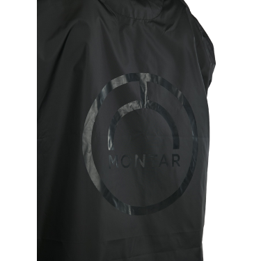 Langer Regenmantel Montar MoRianne Logo schwarz Langer Regenmantel Montar MoRianne Logo schwarz