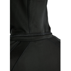 Softshelljacke mit Reißverschluss Montar MoBlair abnehmbare Kapuze Kristalle Gun Metal Damen Schwarz