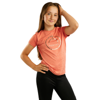 Kurzärmeliges T-Shirt Montar MoNille Junior mit Roségold-Aufdruck Schwarz