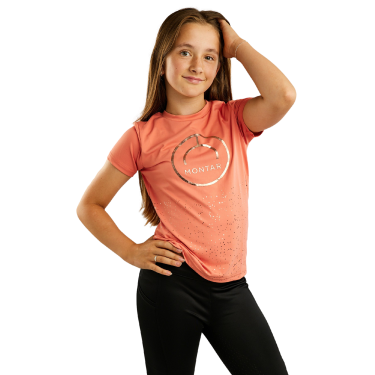 Kurzärmeliges T-Shirt Montar MoNille Junior mit Roségold-Aufdruck Kurzärmeliges T-Shirt Montar MoNille Junior mit Roségold-Aufdruck