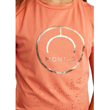 Kurzärmeliges T-Shirt Montar MoNille Junior mit Roségold-Aufdruck Kurzärmeliges T-Shirt Montar MoNille Junior mit Roségold-Aufdruck