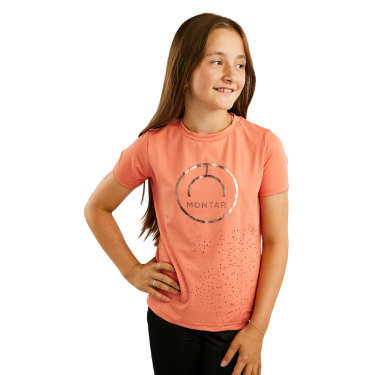 Kurzärmeliges T-Shirt Montar MoNille Junior mit Roségold-Aufdruck Kurzärmeliges T-Shirt Montar MoNille Junior mit Roségold-Aufdruck