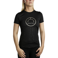 Kurzärmliges T-Shirt Montar MoSille Junior mit aufgedrucktem Gun-Metal-Logo Damen