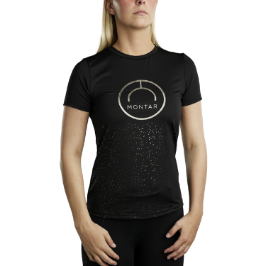 Kurzärmliges T-Shirt Montar MoSille Junior mit aufgedrucktem Gun-Metal-Logo Damen