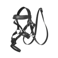 Kandare mit Kreuznasenriemen LeMieux Toy Pony Schwarz Kandare mit Kreuznasenriemen LeMieux Toy Pony Schwarz