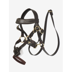 Kandare mit Kreuznasenriemen LeMieux Toy Pony Braun