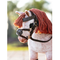 Kandare mit Kreuznasenriemen LeMieux Toy Pony Braun