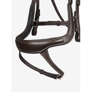 Genickriemen mit geteiltem Nasenriemen Arika LeMieux Braun Genickriemen mit geteiltem Nasenriemen Arika LeMieux Braun