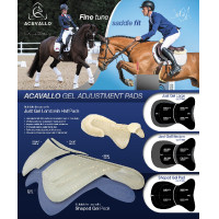 Acavallo Sattelpad mit Erhöhung Schwarz