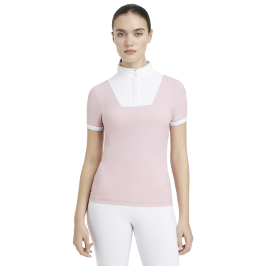 LeMieux Turnierbluse Sophia mit kurzen Ärmeln und Plissee