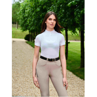 Turniershirt LeMieux Sophia kurzärmelig Weiß Wei&szlig;