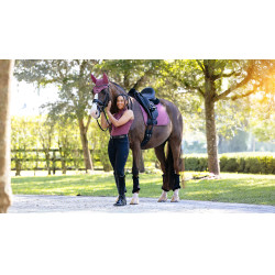 Tapis de dressage LeMieux Essence Square Rosenholz Rosa