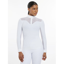 LeMieux Emily Turnierpolo mit langen Ärmeln Weiß Wei&szlig;