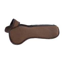 Dämpfer mit konfigurierbaren Taschen und Vorder- und Hintererhöhung Piuma WFS aus Wildleder Acavallo Braun