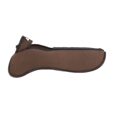 Dämpfer mit konfigurierbaren Taschen und Vorder- und Hintererhöhung Piuma WFS aus Wildleder Acavallo Braun