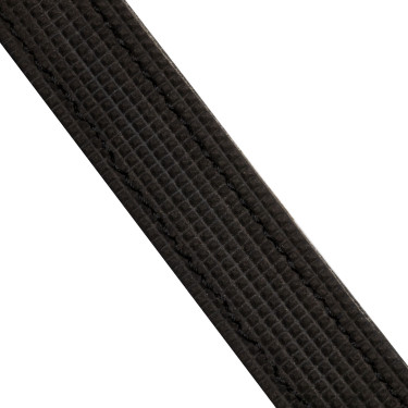 Trense Acavallo Parnaso Leder Doppelzügel Schwarz / Weiß