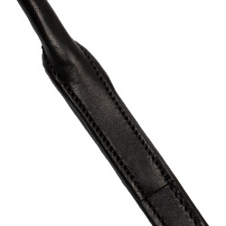 Trense Acavallo Parnaso Leder Doppelzügel Schwarz / Weiß