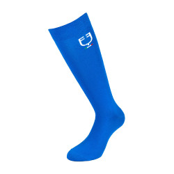 Technische elastische Socken mit italienischer Flagge Equestro Blau aus Savoyen