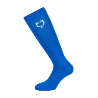 Technische elastische Socken mit italienischer Flagge Equestro Blau aus Savoyen