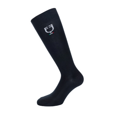Technische elastische Socken mit italienischer Flagge Equestro Marine Marineblau Technische elastische Socken mit italienischer Flagge Equestro Marine Marineblau