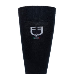 Technische elastische Socken mit italienischer Flagge Equestro Marine Marineblau Technische elastische Socken mit italienischer Flagge Equestro Marine Marineblau
