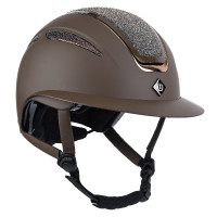 Imperial Riding Olania Deluxe Reithelm mit großem Visier Braun