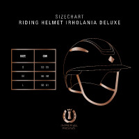 Imperial Riding Olania Deluxe Reithelm mit großem Visier Marineblau
