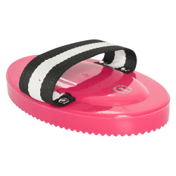 PVC-Striegel mit Griff Imperial Riding Fuchsie