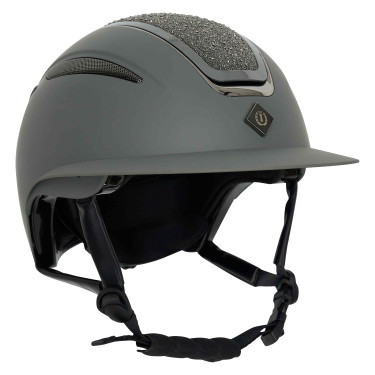 Imperial Riding Olania Deluxe Reithelm mit großem Visier Grau