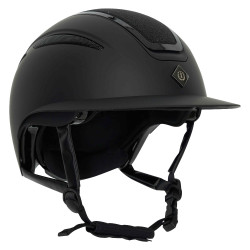 Imperial Riding Olania Deluxe Reithelm mit großem Visier Schwarz Glitzer