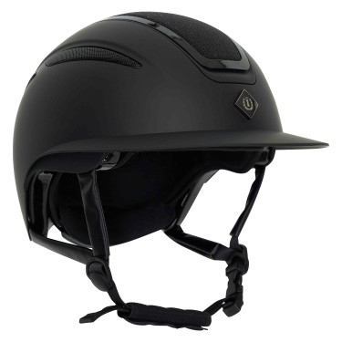 Imperial Riding Olania Deluxe Reithelm mit großem Visier Schwarz Glitzer