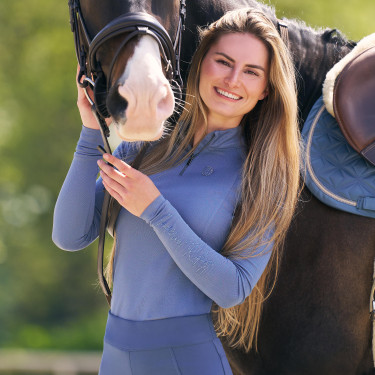 Langarm-Poloshirt Imperial Riding Parla Damen Mondstein Orange Langarm-Poloshirt Imperial Riding Parla Damen Mondstein Orange