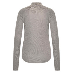Langarm-Poloshirt Imperial Riding Parla Damen Holzkohle Grau