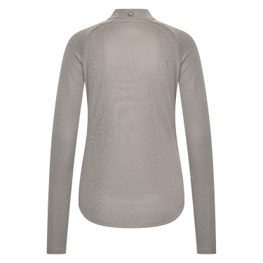 Langarm-Poloshirt Imperial Riding Parla Damen Holzkohle Grau