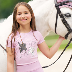 T-Shirt Imperial Riding Star Sky Kinder Ballerina Rosa