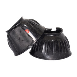 Klingeln Imperial Reitglocken PVC Schwarz Glitzer