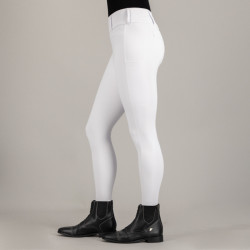 Euro-Star Enforce FullGrip Reitleggings Weiß Weiß