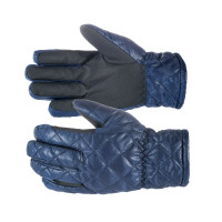 Winterstrickhandschuhe mit Steppnähten Horze Mitternachtsblau Winterstrickhandschuhe mit Steppnähten Horze Mitternachtsblau