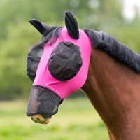 Fliegenmaske mit Nase Imperial Riding Trail ride Pink