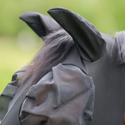 Fliegenmaske mit Nase Imperial Riding Trail ride Schwarz