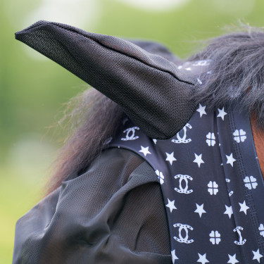 Fliegenmaske mit Nase Imperial Riding Trail ride Schwarz g.g.A. Motive