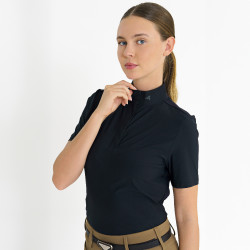 Wettkampf-Poloshirt Euro-Star Isabel Schwarz