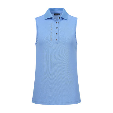Ärmelloses Poloshirt HV Polo Myrthe Meer Blau