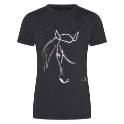 T-Shirt HV Polo Wendy Kinder Schwarz