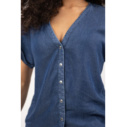 Bluse Harcour Shaina Marine Marineblau